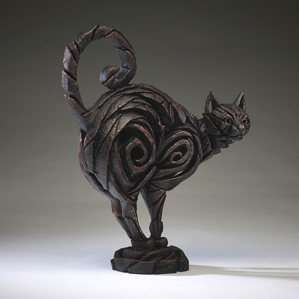 Cat Black by Edge Sculpture ED10 M P Gallery Free UK Delivery