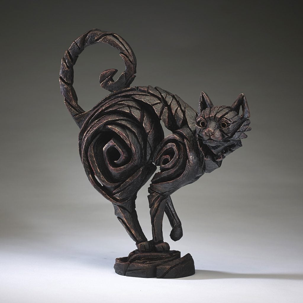 Cat Black by Edge Sculpture ED10 M P Gallery Free UK Delivery