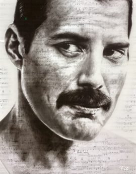 Freddie Mercury V Original by Pete Humphreys